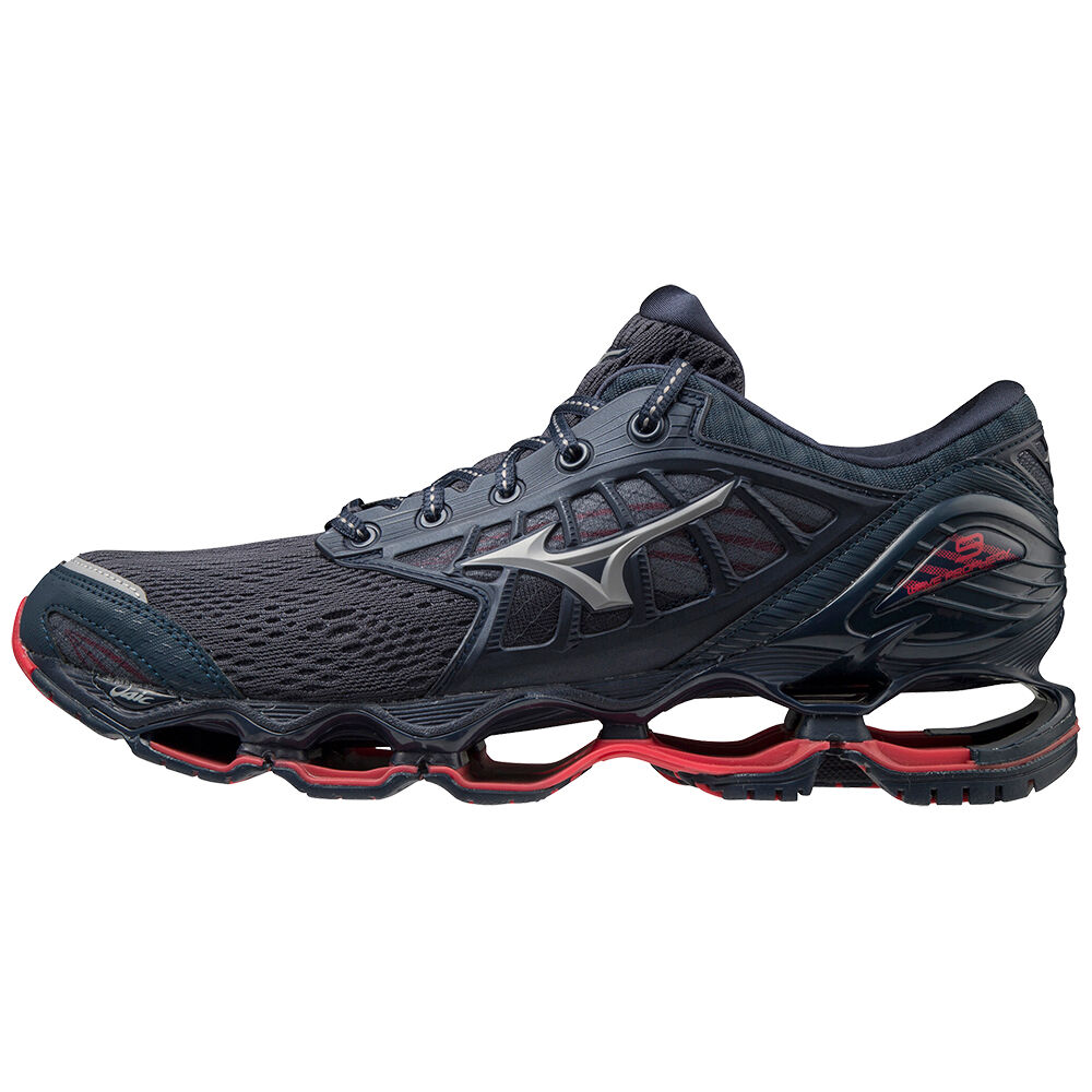 Panske Bezecke Topanky Mizuno Wave Prophecy 9 Indigo/Siva Vypredaj DTEK23068